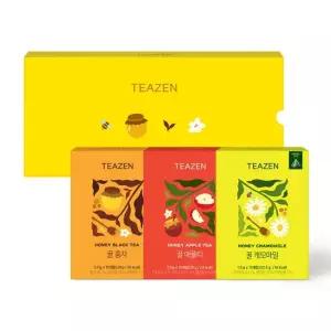 프리미엄 꿀차 삼각티백 3종 선물세트 꿀홍차+꿀캐모마일+꿀애플티)