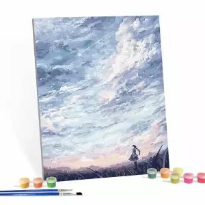 DIY 페인팅 캔버스 명화 그림 그리기 유성과 소녀 40X