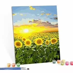 DIY 페인팅 캔버스 명화 그림 그리기 빛나는 해바라기
