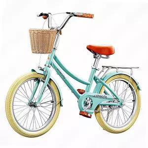 바스켓 레트로 22인치 디자인 자전거 18인치 파스텔톤
