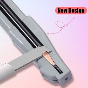 눈썹 연필 샤프닝 도구 전문가용 펜 고정 마이크로블레이딩 샤프너 초보자용 메이크업 세트