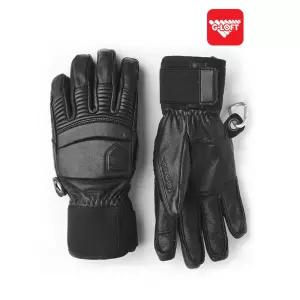 헤스트라 스키 보드 방한 가죽 장갑 아웃도어 레더 폴 라인 블랙