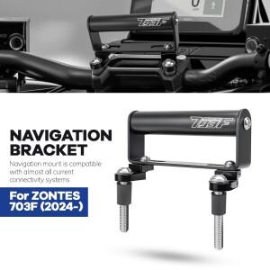 바이크 오토바이 네비게이션 브래킷 GPS 마운트 장치 캐리어 스마트폰 어댑터 홀더 Zontes 703F F 2024- 호