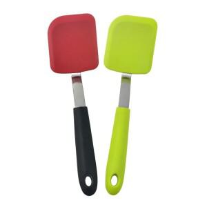 실리콘 프라이팬 생선 주걱 CookingTools 스테인레스 스틸 손잡이 주방 도구