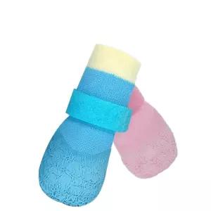 밑창 개 방수 신발 니트 딸기 부드러운 통기성 양말 반려동물