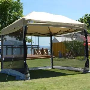 원터치 타프쉘 그늘막 쉘터 야외 차양막 카키 돔 대형 방수