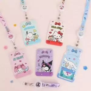 [골드스마일]캐릭터 릴 목걸이 교통카드 케이스 지갑 패스홀더