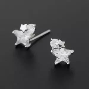 [셀러에이드]실버 925 별 모양 반짝임 미니 귀걸이 은 이어링