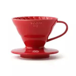 [골드스마일]하리오 도자기 세라믹 커피 드리퍼 레드 2~4인용