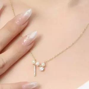 [골드스마일]은925 골드코팅 진주볼 여성용 목걸이 세련된 디자인