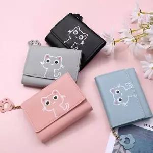 초등학생 중학생 캐릭터 3단 접이식 지폐 보관 지갑