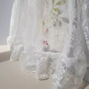 꽃무늬 침대 가림막 커튼 창문용 패브릭 15 2미터쉬폰 거실 레이스 작은방 주방 가리개 중문 시공 셀프 블