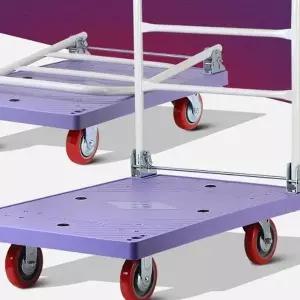 접이식핸드카트 퍼플사각대차소 핸드캐리어 대형마트 휴대용손수레 실용적인 선택