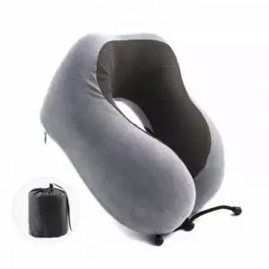 [콩심팥심]압축팩 포함 메모리폼 U자형 그레이색상