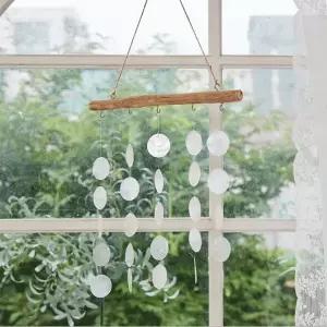 ( )34SALE 일자 자개 모빌 썬캐처 드림캐처 화이트 캠핑 야외캠핑장식 베란다장식