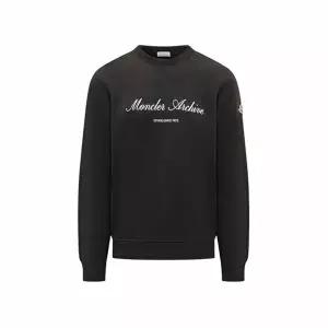 [몽클레어]몽클레어 레터링 로고 맨투맨 블랙 남성 8G00018 89A8F 999