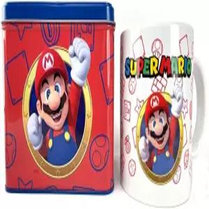 닌텐도 129570 슈퍼 마리오 브라더스 컵 + 돼지 저금통 세트 다양한 색상의 제품
