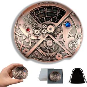 UD 유니크 룰렛 주사위 기계식 스피너 DND 스팀펑크 금속 드래곤 D 및 세트 TRPG 7-in-1 롤플레잉 게임