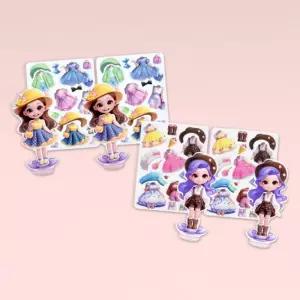 캐스비 플레이 자석인형옷입히기4종 1268set놀이 학습 붙이는 장난감