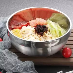 (쿠킹홈) 온더 이중스텐 그릇 2p세트(20cm)면기 우동기 탕기 국그릇 라면