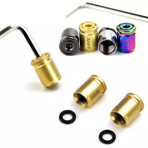 타이어 보호 아연 밸브캡 4개 세트휠 바람마개 도난방지 금속 튜닝용품 부속 먼지 커버 차량 패션 메탈 승