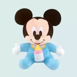 디즈니 젖병 덜덜이 인형 베이비 미키귀여운 조카선물 생일 애착 어린이날 남자아이 여자 작은 유아 귀여운