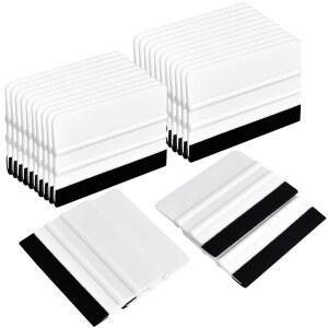 레인볼로우 25 pcs 비닐 스퀴지, 플라스틱 펠트 엣지 윈도우 데칼 틴트 벽지 4인치