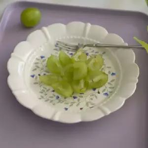 원형 잔꽃 레이스 접시 브런치 디저트 홈카페 테이블웨어