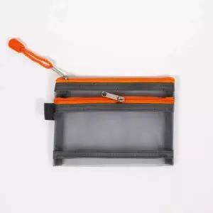 [셀러에이드]그레이 메쉬 동전지갑 미니 카드 지갑 파우치 슬림 디자인