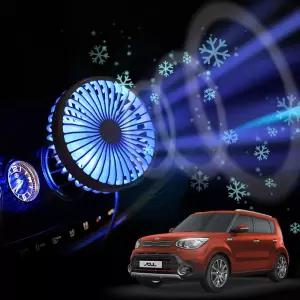 더뉴쏘울 차량용 송풍구 호환 선풍기 시즌3용서큘레이터 카팬 용선풍기 무드등 각도조절 구용 구선풍기 용