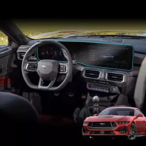 포드 머스탱 네비게이션 강화유리 액정보호필름 네이션 내이션 내비 지문방지 자동차용품 전용