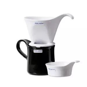 [셀러에이드]제로재팬 드립세트 블랙 도자기 드리퍼 머그컵 세트