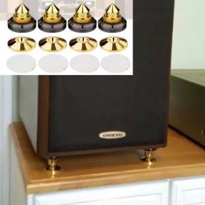 스피커 벋침 슈즈 스파이크 4p오디오액세서리 주변기기 방지 받침 서브우퍼방진 사운드바 흡음패드 진동흡