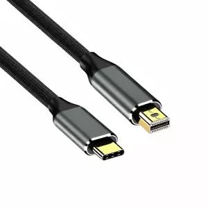 Ytek YT-CMDP18 C타입 to MINI DP 케이블 1.8M 4K 미니디피 썬더볼트 3 4C C형 고속 충전 충전선