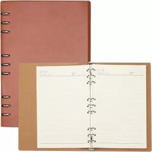 파티킬 B5 리필 가능한 가죽 노트북 비즈니스 오피스 학습용 링 하드커버 바인더 96매 일기 쓰기 개인