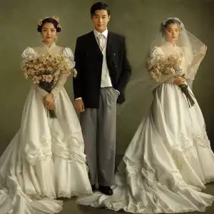 이색촬영 레트로드레스 셀프웨딩 풍성한 촬영 제주스냅 드레스 2부