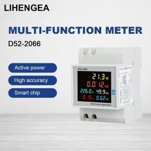 D52-2066 AC40-300V 단상 가정용 스마트 레일 다기능 디지털 에너지 미터