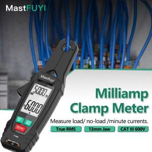 MASTFUYI 전문 고정밀 저전류 밀리암프 클램프 미터 듀얼 디스플레이 과부하 보호 기능이  안전 멀티미터