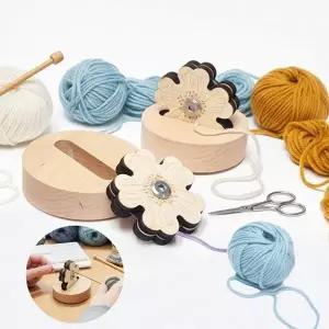 뜨개질공예 휴대간편 편리컷팅 원목 뜨개실 커터기
