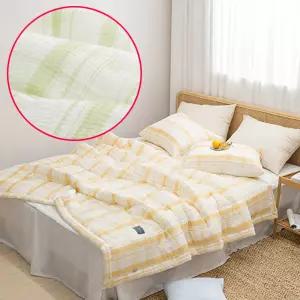 여름철 싱글침대 체크패턴 여름이불 원룸 풀세트 침구셋트