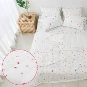 아이방 여름이불 베개세트 화이트 지지미 1인침대 싱글 침구