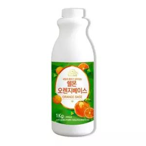 VMB 쉘몬 과일 농축액 베이스 오렌지 1kg에이드 카페용 음료용 에용 용음료