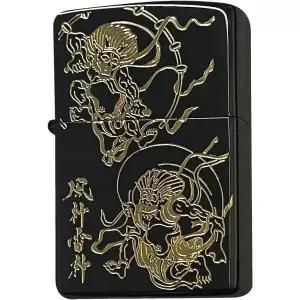 지포 라이터 일본 패턴 후진 라이진 앤티크 라이타 블랙