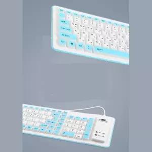 휴대용 롤 키보드 실리콘 방수 저소음 유선 화이트가성비 사무용무선 미니블루투스 용키보드 스마트폰 노트