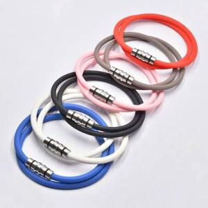 팔찌 브라이슬렛 자기 네이비 세트 C ST 네크리스 핑크