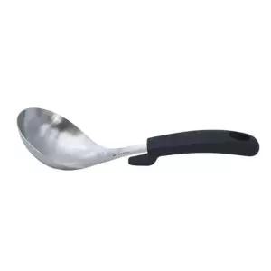 [콩심팥심]카멜 스텐 서빙스푼 실리콘손잡이 미니국자 띄움 대왕수저 블랙