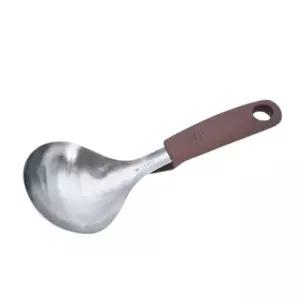 [콩심팥심]카멜 스텐 서빙스푼 실리콘손잡이 미니국자 띄움 대왕수저 코코아