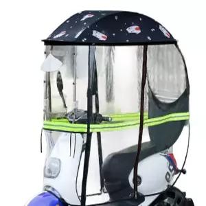 노인전동차 우비 비막이 햇빛카바 지붕 우산 노인용 투명커튼 캐노피 차단