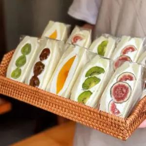 토스트포장지 100개 비닐 편의점 100개 투명 후르츠산도