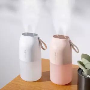 휴대용 듀얼 무선가습기 미니 무드등 간편세척등 소형 용가 탁상용 신생아 아기 초음파 사무실